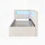 Lit plateforme tapissier avec ports USB et ceinture à DEL, avec lit gigogne-341967329-341967330