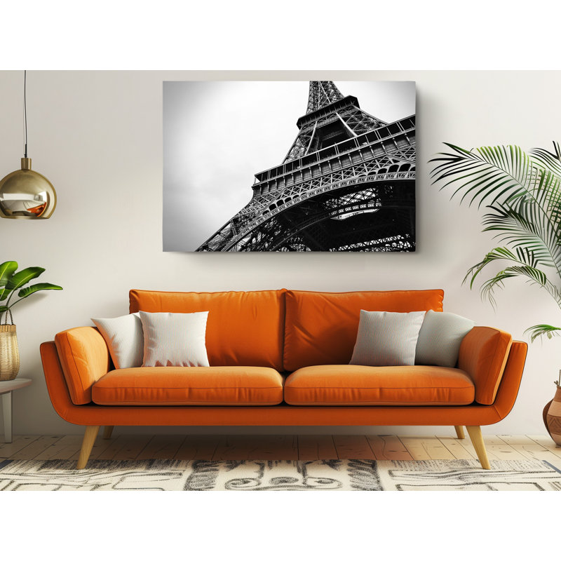 Impression sur toile, Tour Eiffel, Paris, France, H 24 po x l 36 po