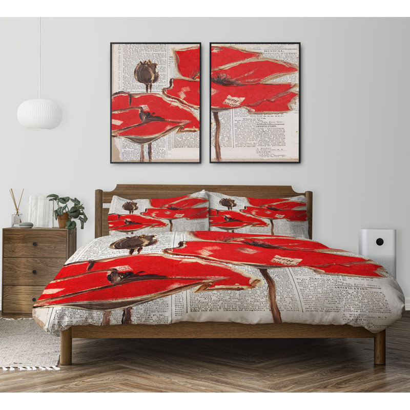 Polyester Twill Duvet Cover, Queen Duvet Cover + 2 Standard Pillowcases