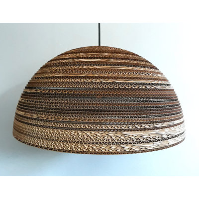 Gabe 1 - Light Brown Dome Pendant