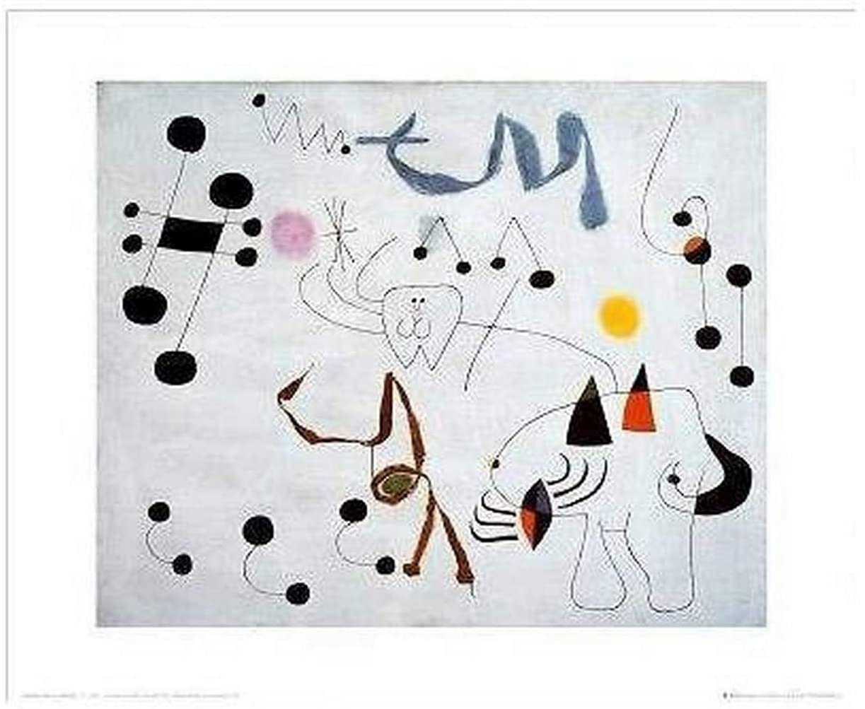 Women Dreaming Of Escape On Paper by Joan Miro Print