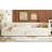 Upholstered Platform Bed With USB And 2 Drawers