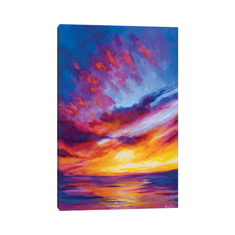Fire In The Sky by Andrea Fairservice - Wrapped Canvas Gallery-Wrapped Canvas Giclée, 12cm H x 8cm W