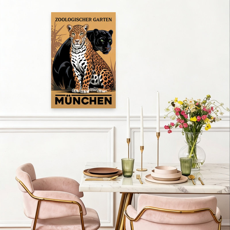 Munich Zoo Jaguar Panther Contemporary Wall Art Print by Andreas Magnusson - Wrapped Canvas Print, 60.96cm H x 40.64cm W