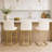 Set of 3 Upholstered 24'' Height Counter Stools With Metal Frame-126254348-121781148