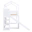 Lit mezzanine simple en bois avec glissade, tablettes de rangement et rampe d'escalade-1451402286