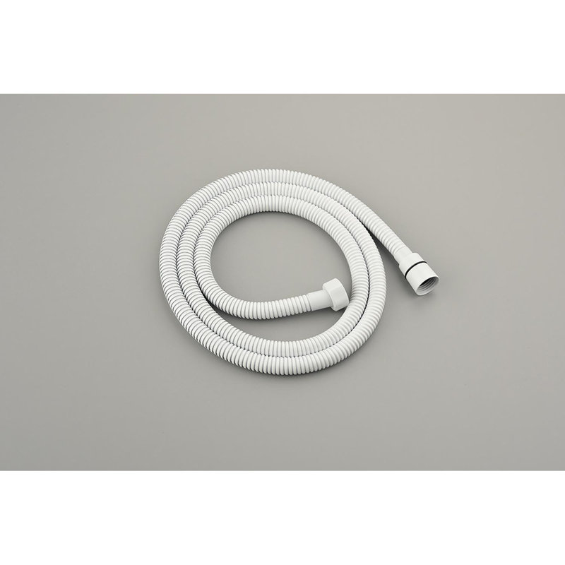 Shower System with Shower Head, Hand Shower, Slide Bar, Bodysprays, Shower Arm, Hose, Valve Trim, and Lever Handles, White