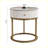 Modern Round Side Table with storage