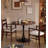 Modern Round Multi-Use Dining/Coffee Table – MDF Tabletop + Cylindrical Metal Base, Easy to Clean & Assemble for Small Space Kitchen/Living Room/Office
