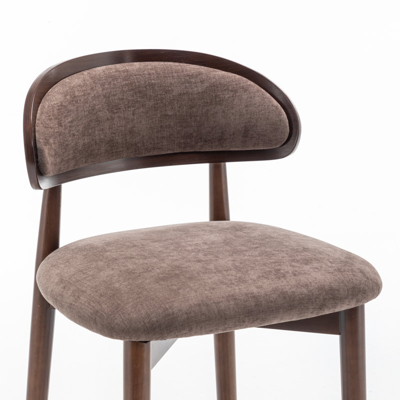 Solid Wood Counter Stool, Brown
