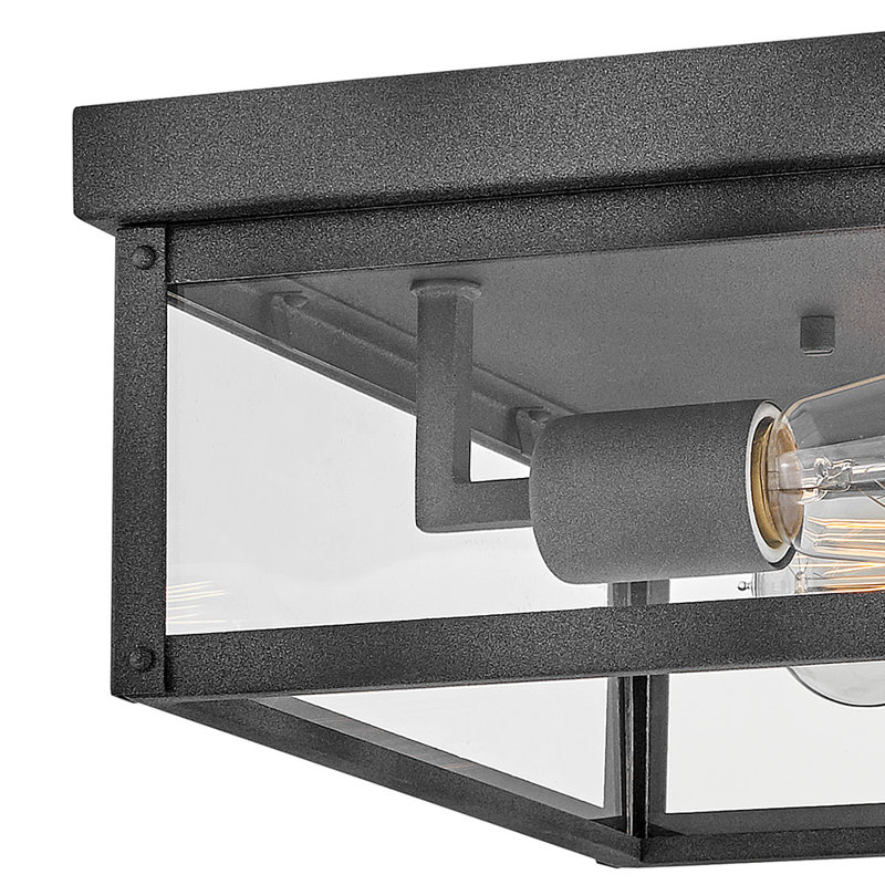 Beckham 2 - Bulb Outdoor Flush Mount, Black