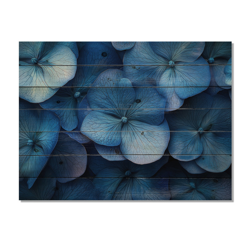 Blue Ocean Petals, H 34 po x l 44 po x P 0,78 po
