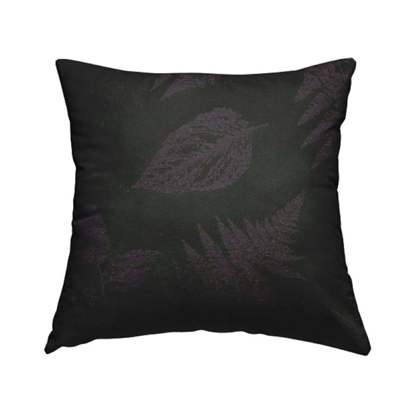 Talbert Floral Square Cushion, 55cm H x 55cm W x 5cm D, Black/Purple
