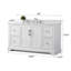 Twicken 60" Freestanding Single Sink Bathroom Vanity with Top-1726290679