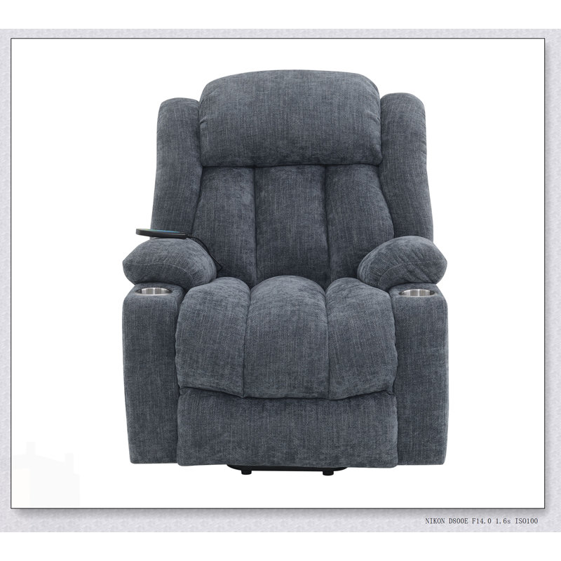 Luxueux fauteuil inclinable à mouvement électrique avec levage, chauffage et massage pour un confort et un soutien ultimes