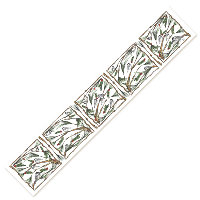 Nissen Floral Cotton Blend Table Runner