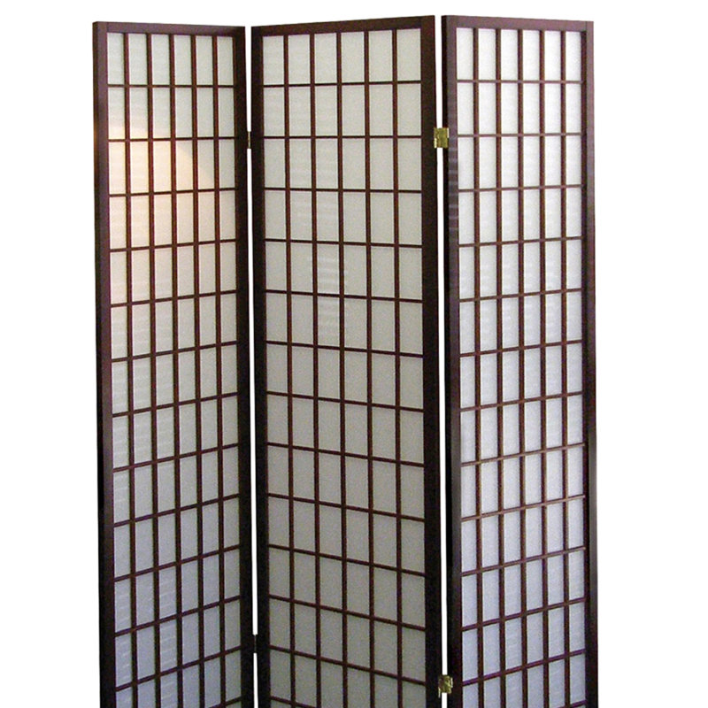 Paravent 3 pièces japonais de 70 po de hauteur avec paravent d'inspiration cerise, grand, fini, pliable