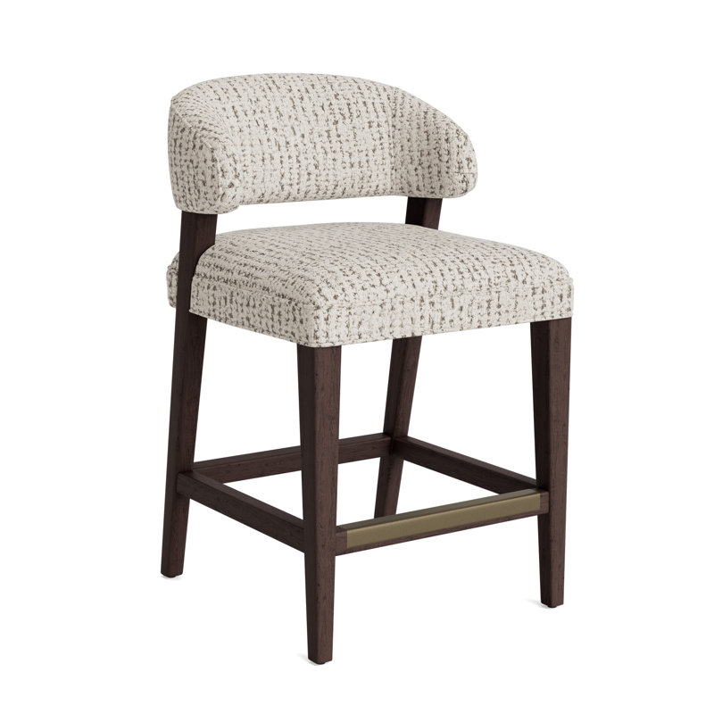 Keane Bar Stool, Marshmallow - Toast, Java, Counter Stool (25” Seat Height)