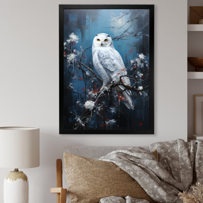 Snowy Owl Winter Watch II - Owl Animal Wall Art