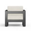 CHAISE CLUB MAYA BAY MP1, FINITION NOIRE AVEC COUSSIN BEIGE-1538600188