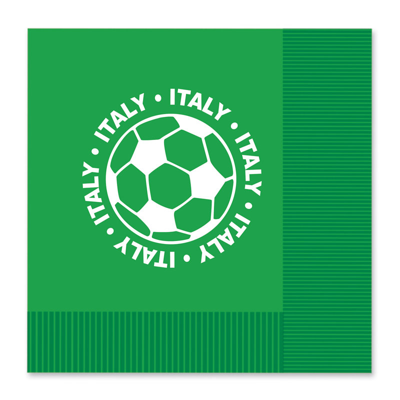 Serviettes 6,5 po repas, Vert, Italie