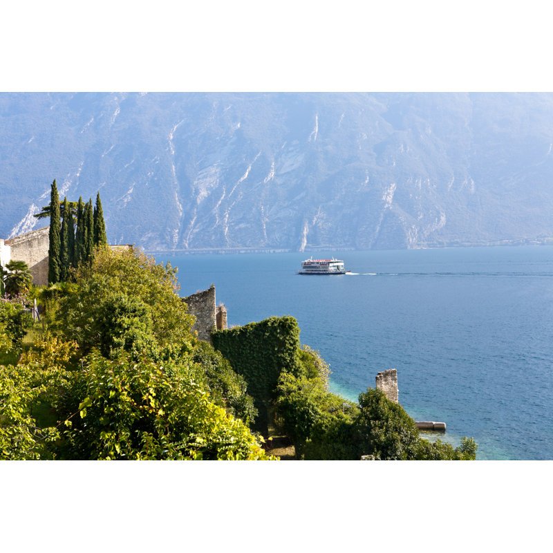 Fishback View Of Garda Lake - Wrapped Canvas Print, 30cm H x 46cm W 3.8cm D