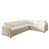 Beige + laine blanche