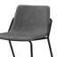 Tabouret rembourré gris et noir Maffa-249252279