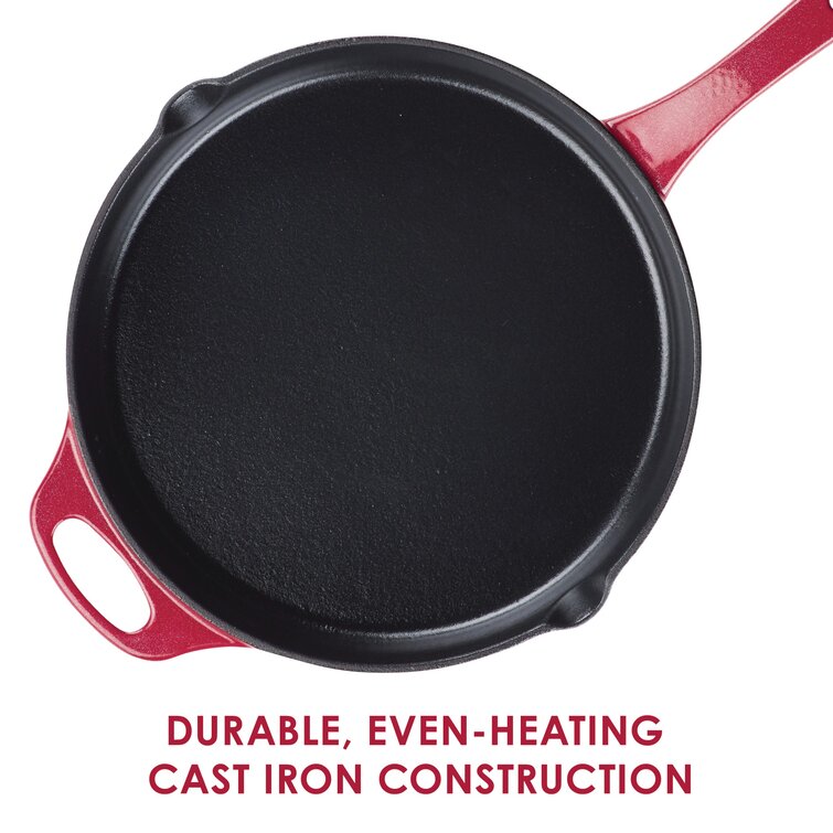 Rachael Ray Nitro Cast Iron Frying Pan/Skillet, 12 Inch & Reviews