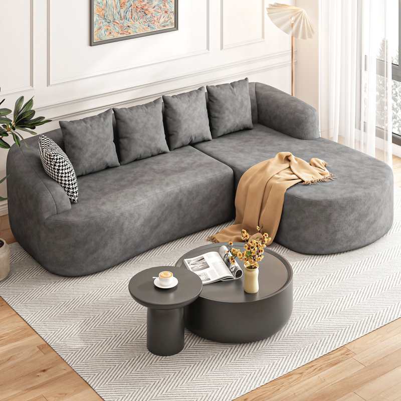 Canapé modulaire Boneless, Gris