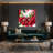 Fruit Raspberry Red Red Canvas Wall Art-1931788753
