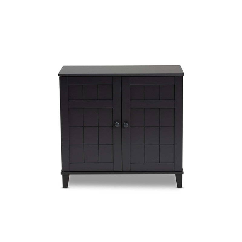 Glidden 18 Pair Shoe Storage Cabinet, Gray