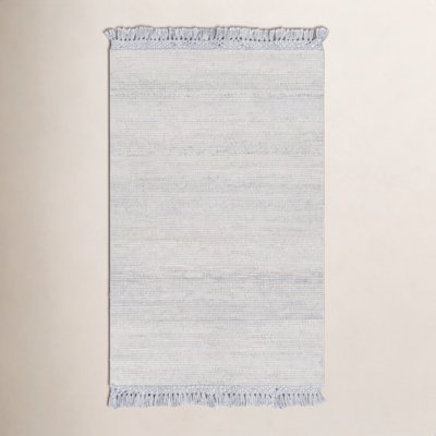 Blume Slate Pale Blue Hand-Woven Jute Rug