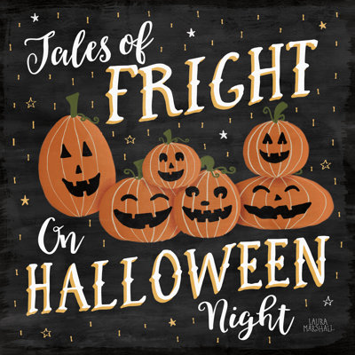 Haunted Halloween VII by Laura Marshall - Wrapped Canvas Art Prints