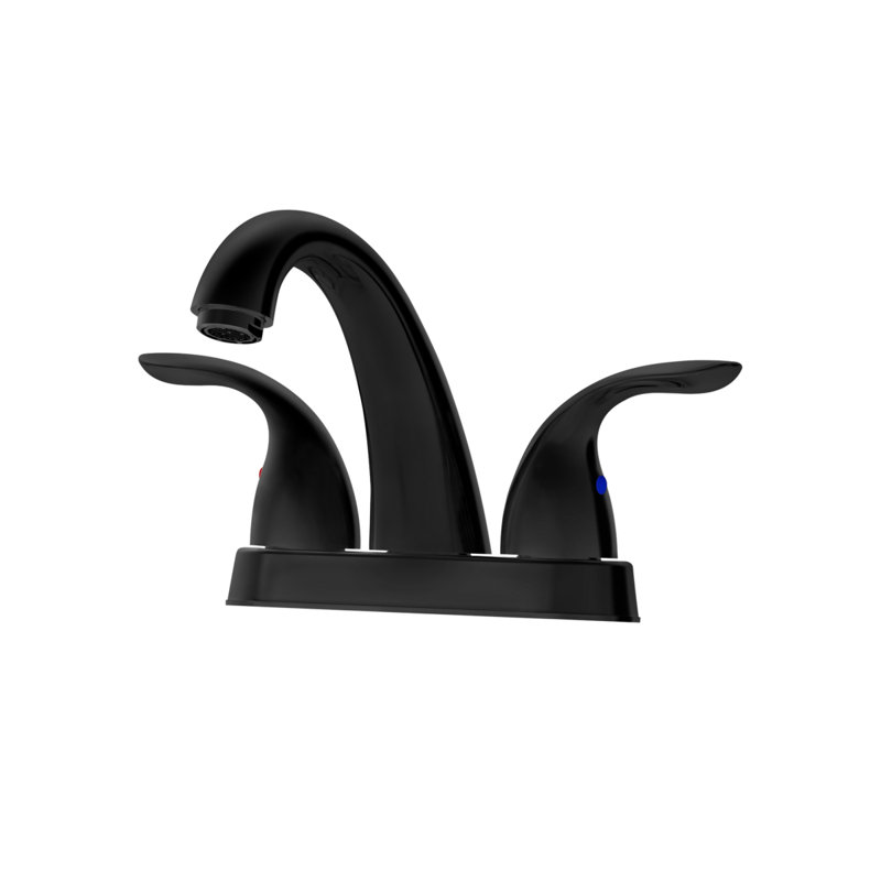 Bothwa Home 5.45" CUPC Certified 2-Handle Bathroom Sink Faucet (Matt Black Finish), Matte Black