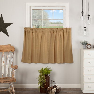 RuckeR Cotton Blend Tailored Cafe Curtain