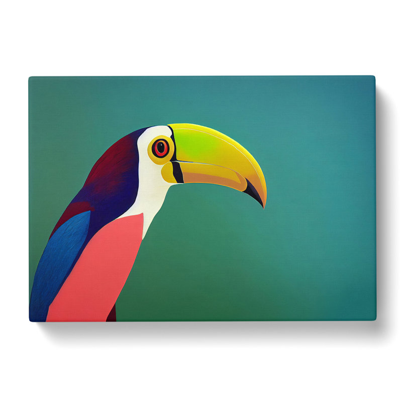 Toucan Bird Abstract Vol.2 - Wrapped Canvas, 35cm H x 50cm W x 3cm D
