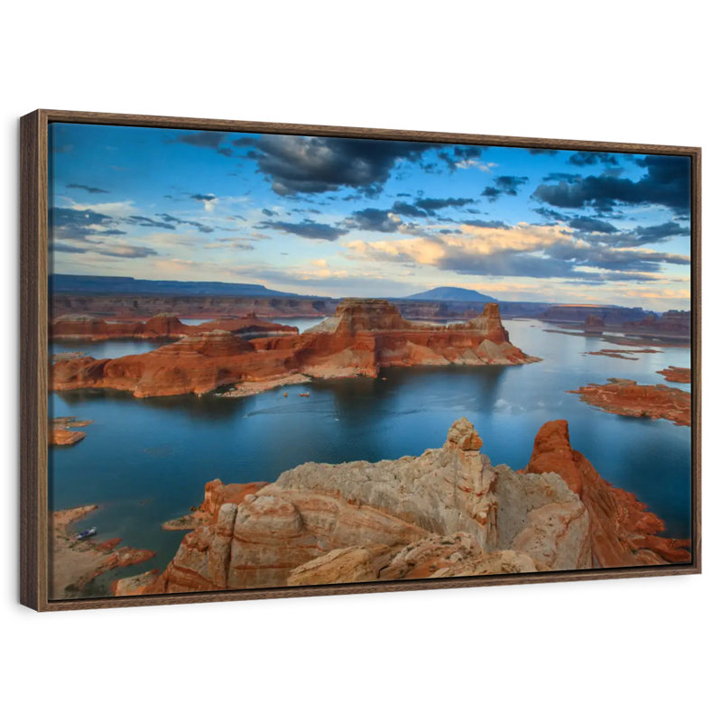 Vue du point d'Alstrom, 19 po x 13 po, Cadre flottant noyer