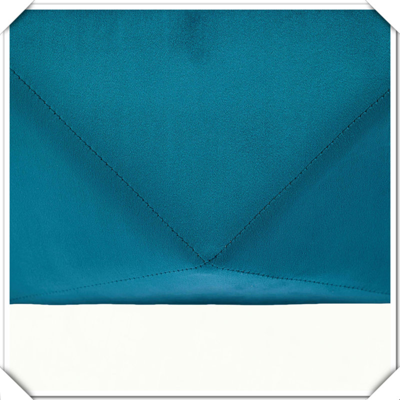 Repose-pieds capitonné Velvet Polygon Diamond, Bleu