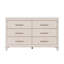 Commode à six tiroirs avec plateau à bijoux Modern Glam