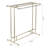 Brass Double Rod Garment Rack with Storage Shelf
