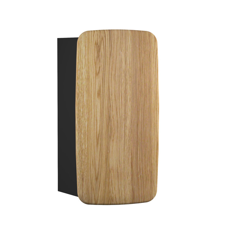 Inwood Bathroom Cabinet, Grey Diamond / Natural Oak Wood/Black