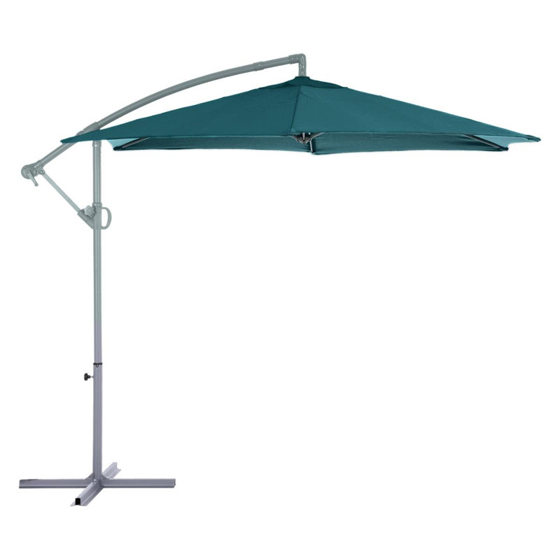 Connally 300cm Cantilever Parasol, Dark Green