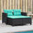48'' Wide Rectangle Patio Sofa with Cushions-97884493