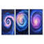 «Radiant Aura of Space Vortex - Pink Space», art mural 3 pièces-129013141-129013144