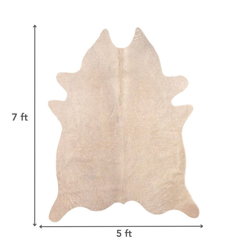 Plainsboro Performance Cowhide 5' X 7' Indoor Rug
