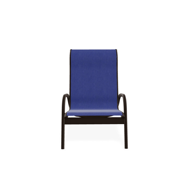 Gardenella Patio Chair, Atlantis Royal Blue Sunbrella®, Kona