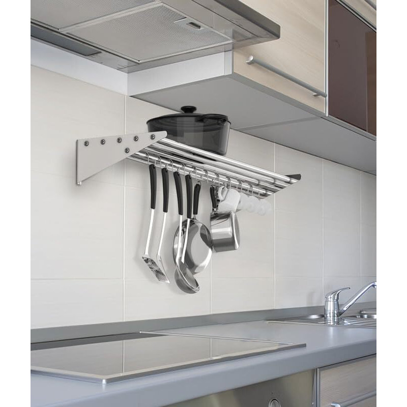 Support à casseroles mural Coppins, H 5,5 po x l 48 po x P 12 po