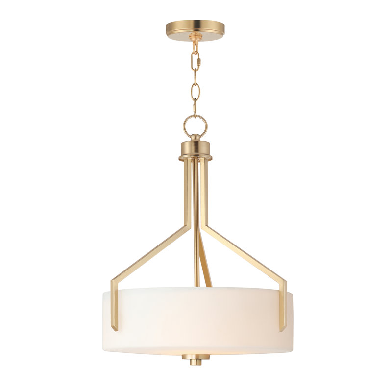 Ellcey 3 - Light Single Pendant, Satin Brass