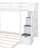 Twin Over Full Bunk Bed With 3-Layer Shelves, Drawers And Storage Stairs-109584476
